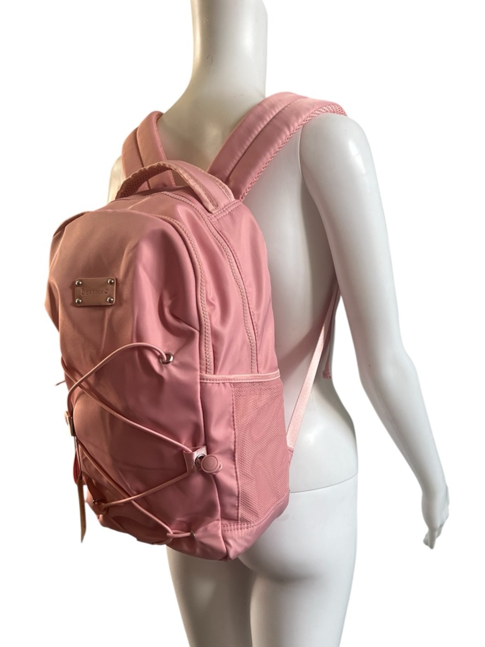 BearPaw Pink Bungee Backpack - Picture 4 of 16